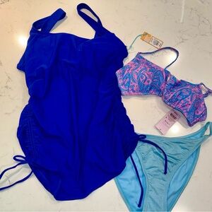 Tankini Top Bikini Top and Bikini Bottom Mixed Lot All Size Large